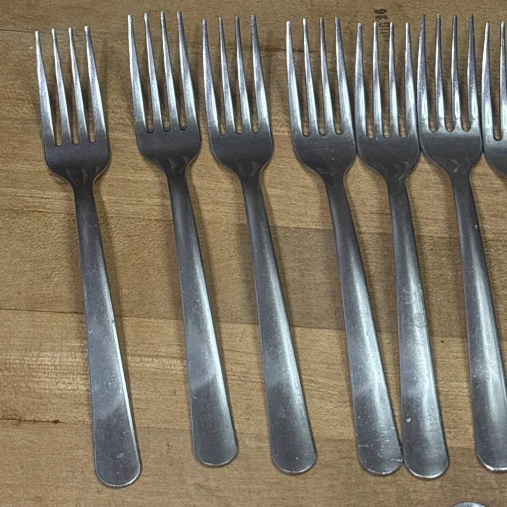 46 Pc Tramontina Brazil NSF 736 Stainless Flatware Forks & Spoons Replacement